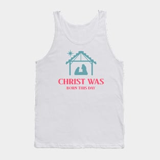 Nativity Birth of Christ Jesus Christian Christianity Christmas Tank Top